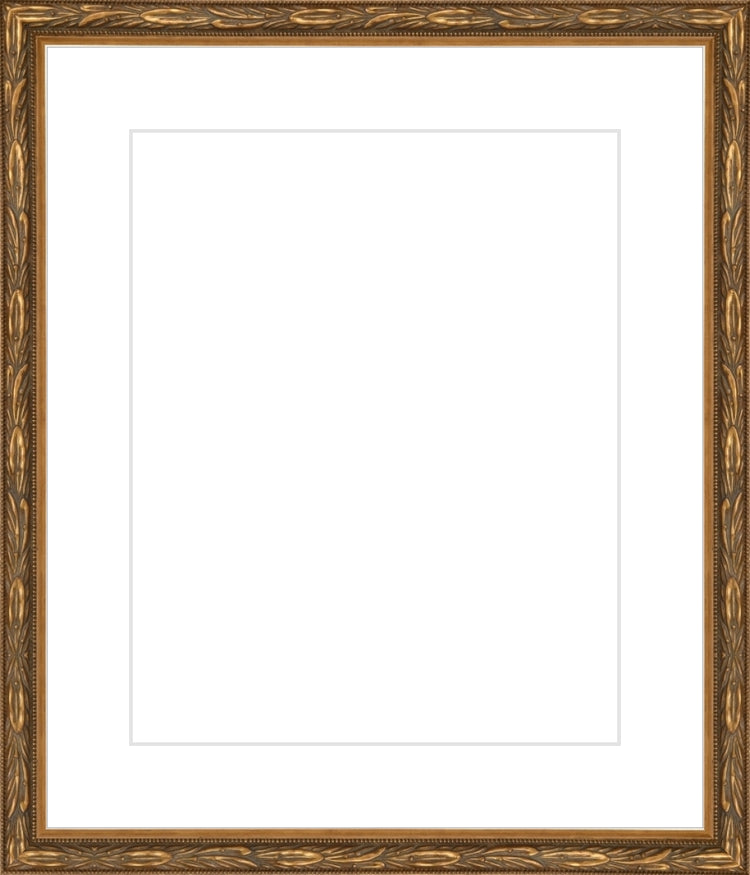 Embellished Antique Gold Frame. Opening Size: 10x8. Final Size: 14'' X 12''