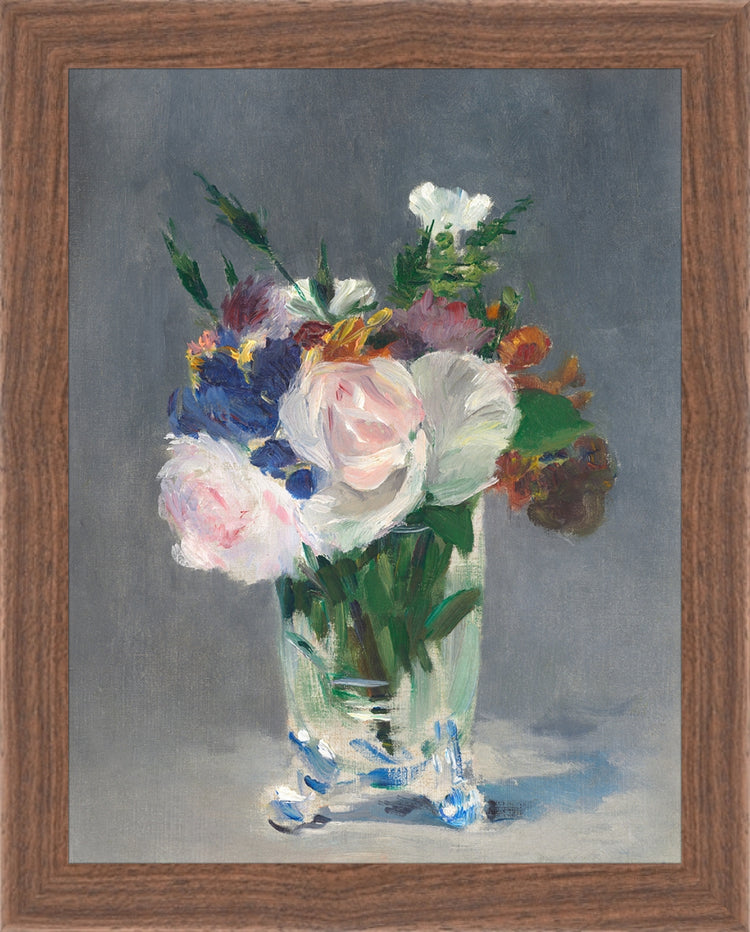 Framed Still Life. Frame: Dark Walnut. Paper: Rag Paper. Art Size: 9x7. Final Size: 10'' X 8''