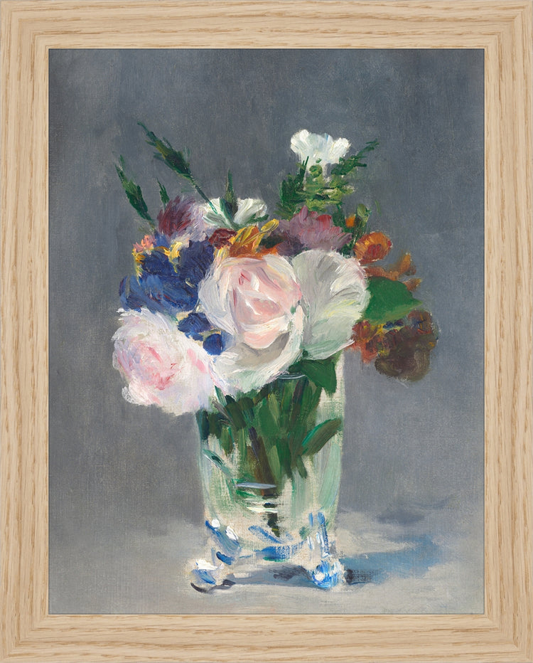 Framed Still Life. Frame: Natural Oak. Paper: Rag Paper. Art Size: 9x7. Final Size: 10'' X 8''