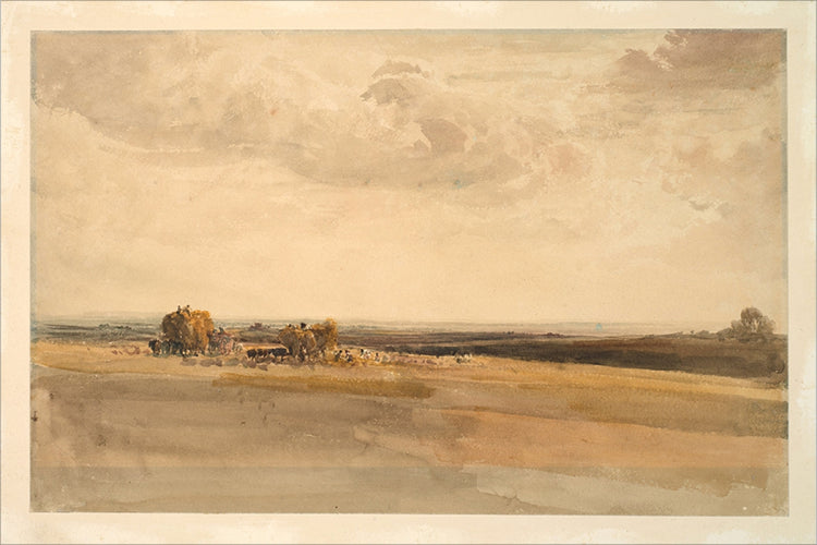 Framed Wheat Field. Frame: No Frame. Paper: Rag Paper. Art Size: 20x30. Final Size: 20'' X 30''