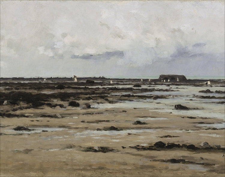 Framed LOW TIDE. Frame: No Frame. Paper: Rag Paper. Art Size: 11x14. Final Size: 11'' X 14''