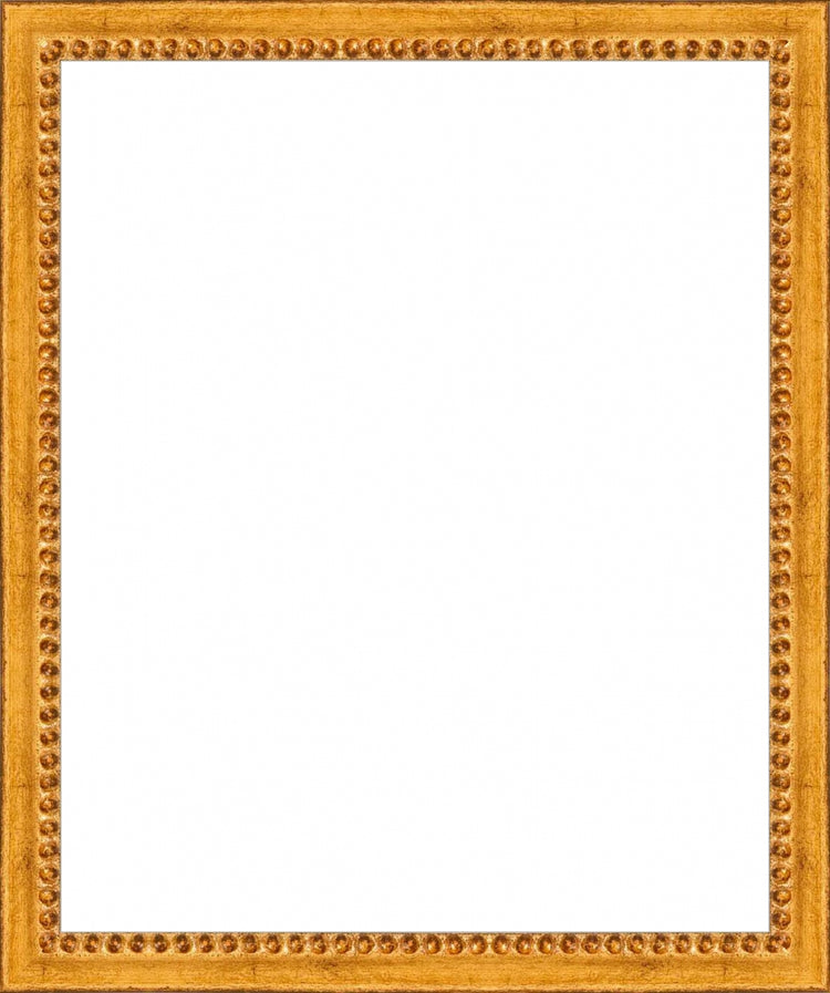 Gold Beaded Frame. Opening Size: 11x9. Final Size: 12'' X 10''