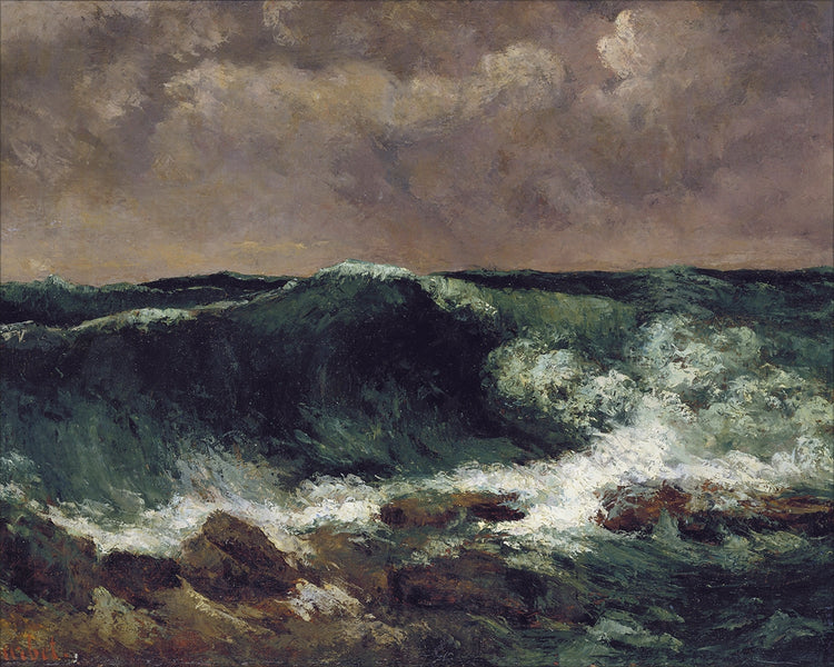 Framed Rollling Waves. Frame: No Frame. Paper: Rag Paper. Art Size: 16x20. Final Size: 16'' X 20''