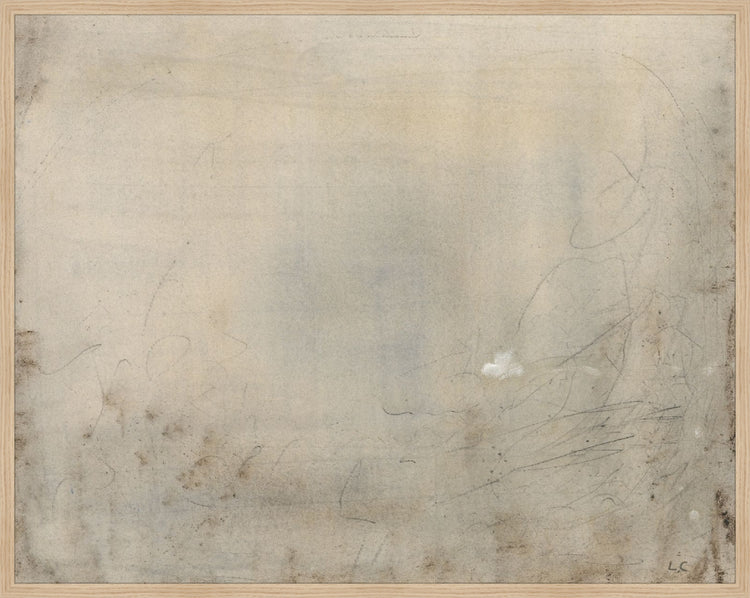 Framed Desert Horizon. Frame: Natural Oak. Paper: Smooth Paper. Art Size: 30x38. Final Size: 31'' X 39''