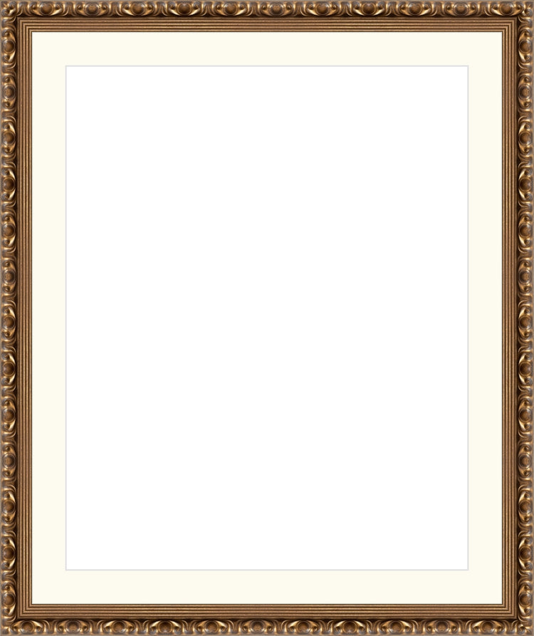 Gold Ornate Frame. Opening Size: 20x16. Final Size: 25'' X 21''