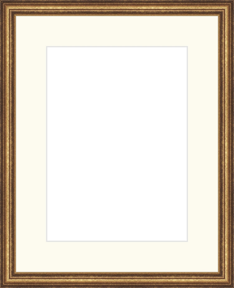 Antique Gold Frame. Opening Size: 11x8. Final Size: 16'' X 13''