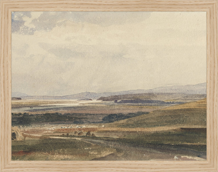 Framed Harvest. Frame: Natural Oak. Paper: Rag Paper. Art Size: 10x13. Final Size: 11'' X 14''