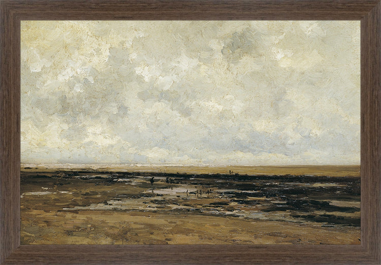 Framed Villerville. Frame: Brown. Paper: Rag Paper. Art Size: 10x15. Final Size: 11'' X 16''