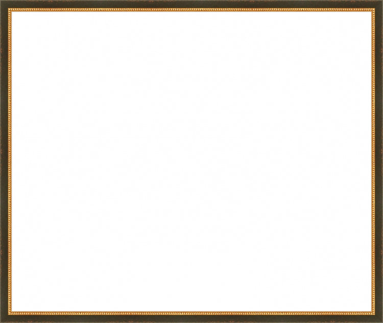 Black and Gold Beaded Frame. Opening Size: 20x24. Final Size: 21'' X 25''