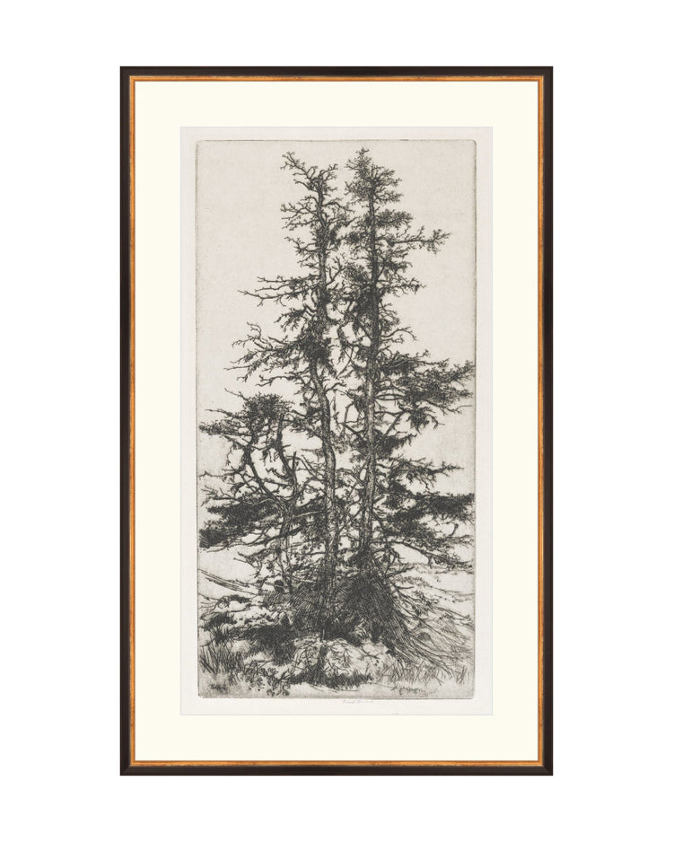 Trees Etching 3
