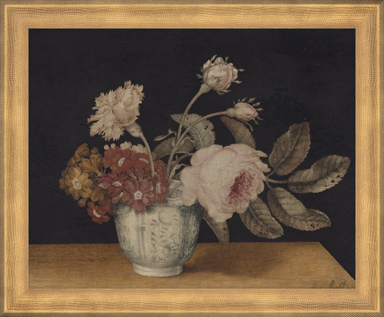 Vintage Vase of Flowers OAShop 2