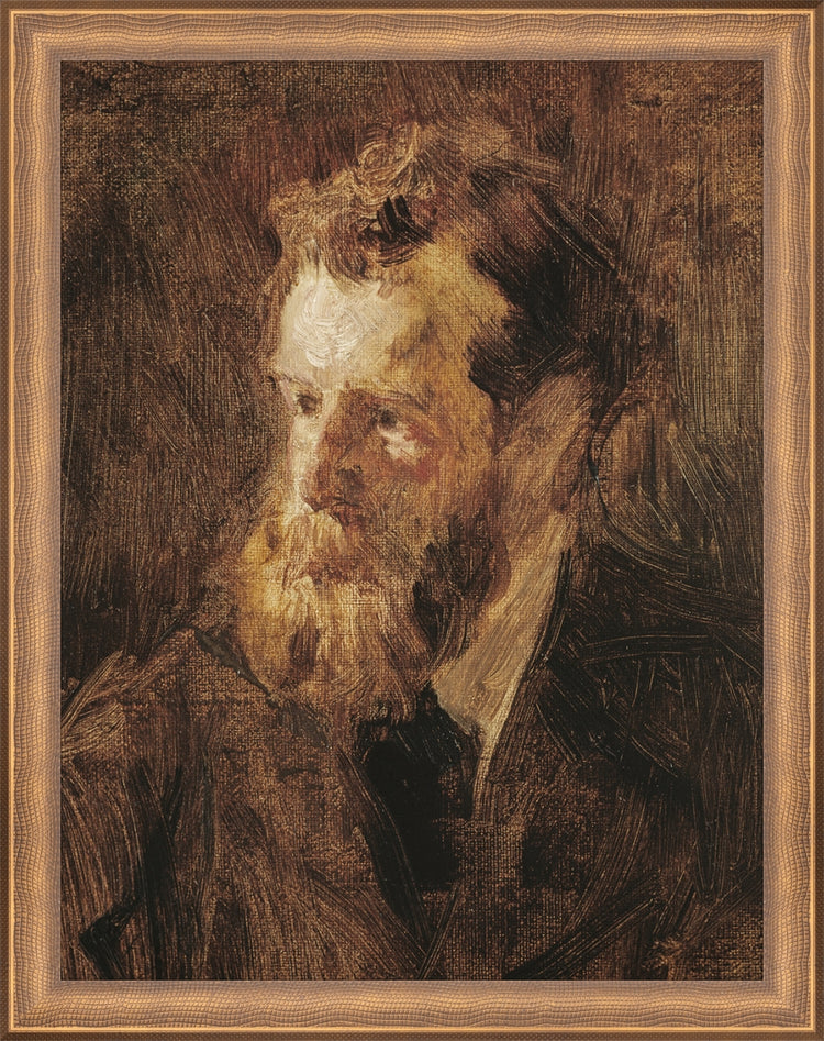 Framed EDMOND. Frame: Timeless Bronze. Paper: Rag Paper. Art Size: 13x10. Final Size: 14'' X 11''