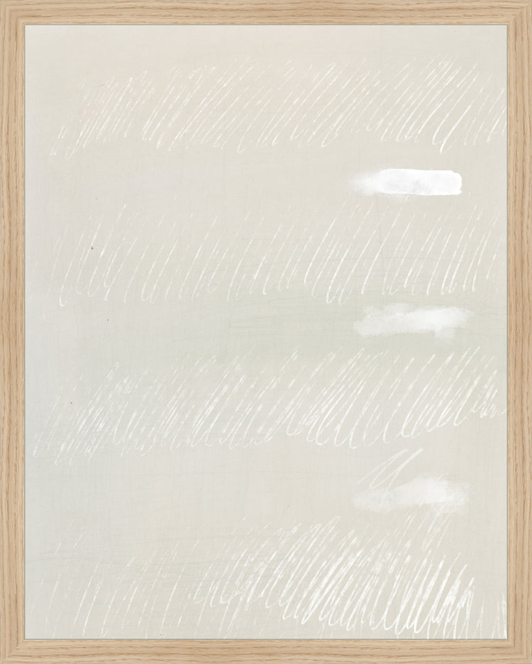 Framed Scribbles I. Frame: Natural Oak. Paper: Rag Paper. Art Size: 19x15. Final Size: 20'' X 16''