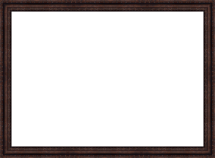 Florence Walnut Frame. Opening Size: 19x27. Final Size: 21'' X 29''