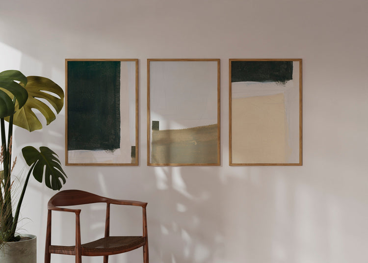 Set of Three Prints Abstract Blocks | Wall Art Prints Abstract 3 Sets | Set of Prints Abstract | Set of 3 Art Prints Abstract | Wall Art Set
