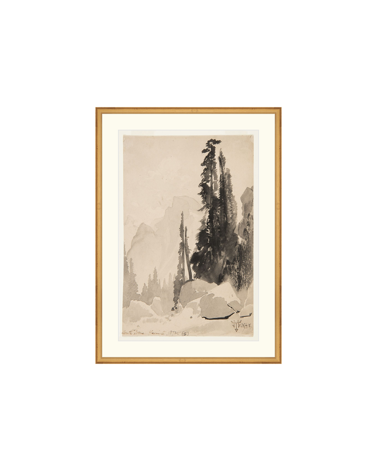 Antique Trees Drawing OAShop