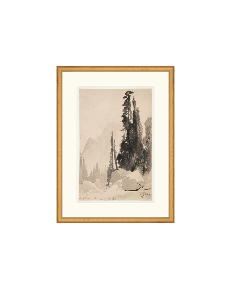 Antique Trees Drawing OAShop