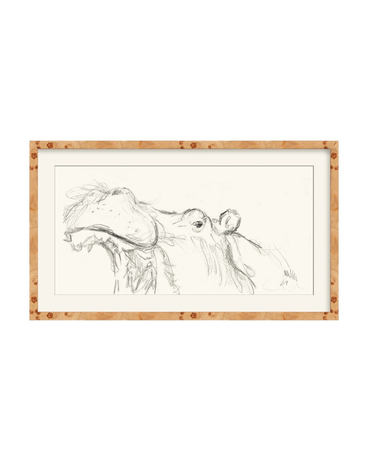 Framed - Natural Burlwood - Rag - Warm White Mat / 28.75 x 16.75