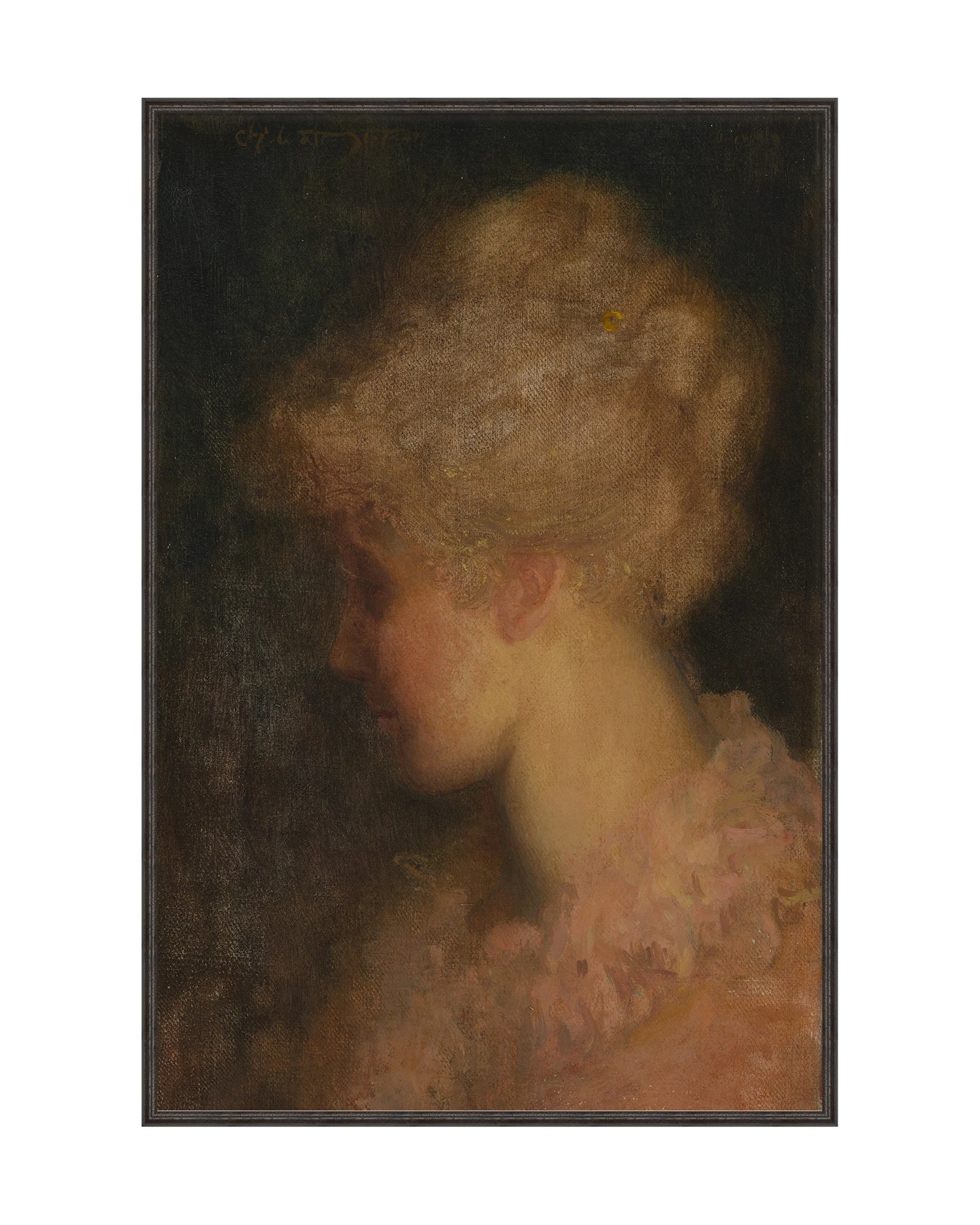 Framed - Florence Dark Walnut - Rag - Classic / 25.25 x 37.25