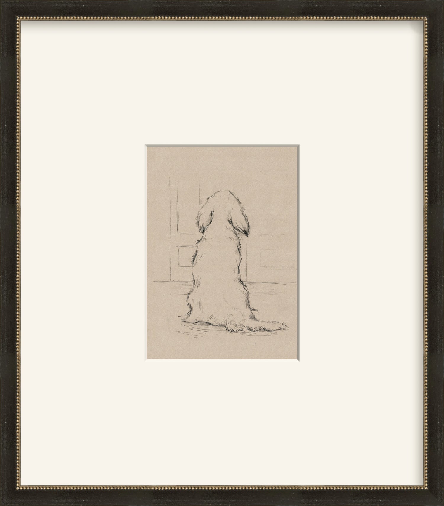 Framed - Vintage Black and Silver & Mat / 14.5 x 16.5