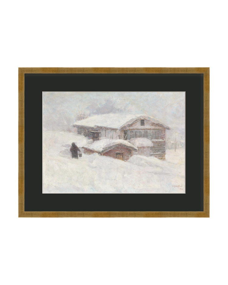 Framed - Vintage Gold - After Night Black Mat / 27 x 21.25 / Rag Paper