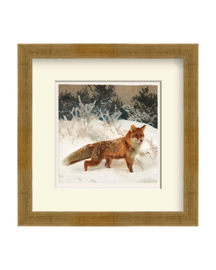 Framed - Vintage Gold - Off-White Mat / 12.38 x 12.5 / Rag
