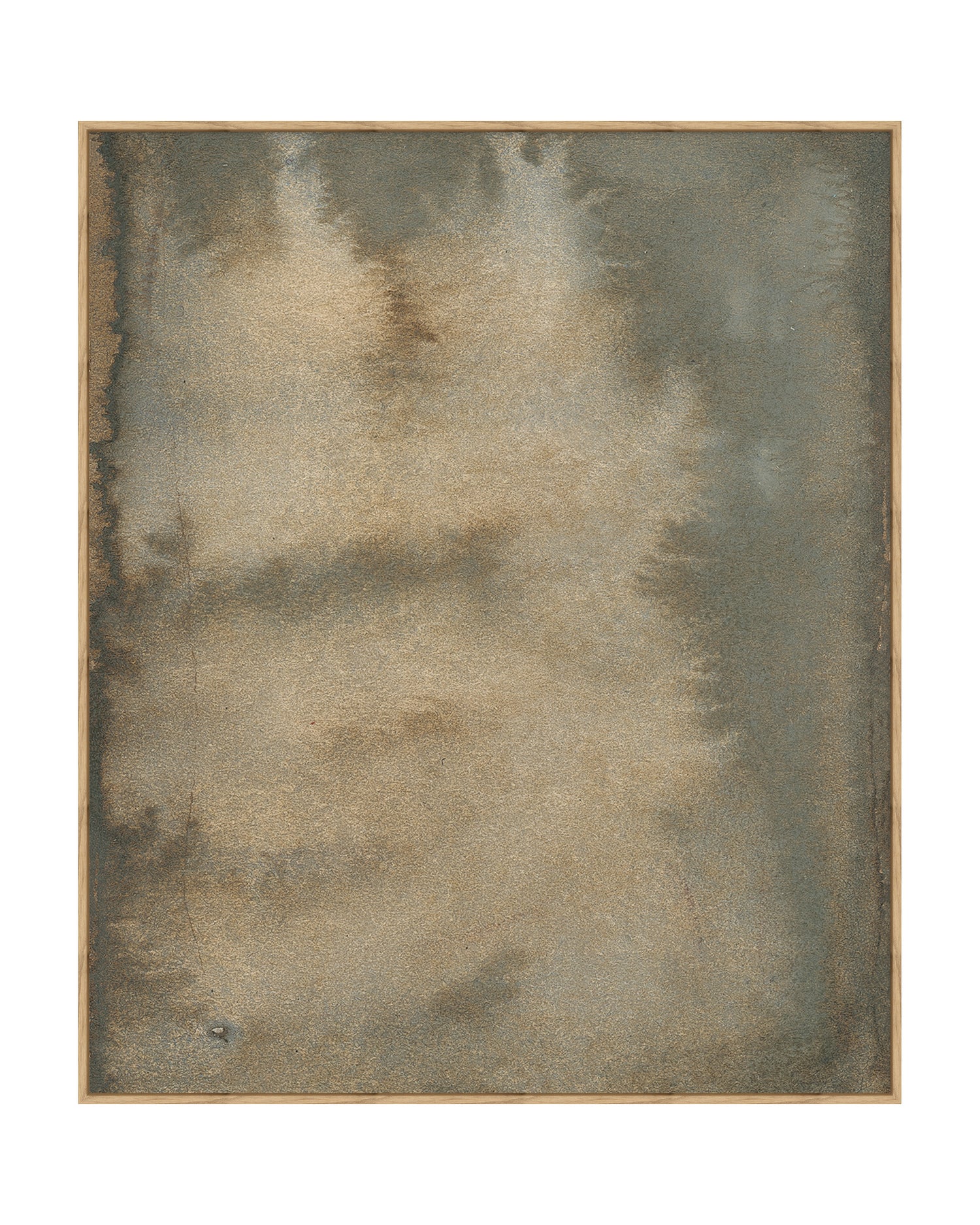 Framed - Gallery Natural Oak Floater - Stretched Canvas - Classic / 25.75 x 30.75