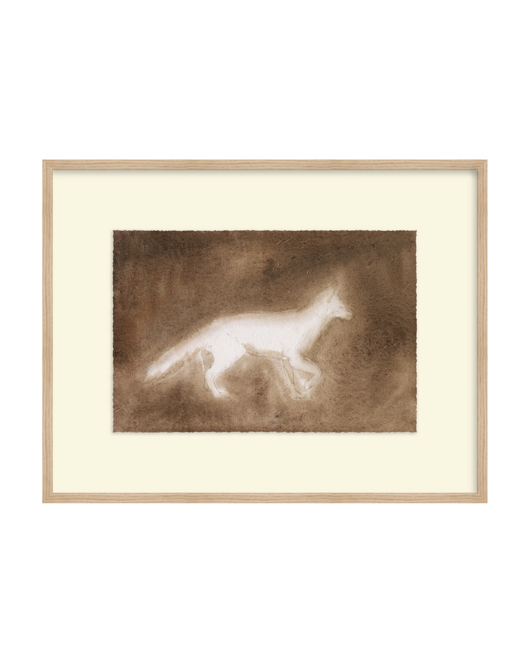 Framed - Matte Oak - Torchon - Off-White Mat / 26.5 x 20.5