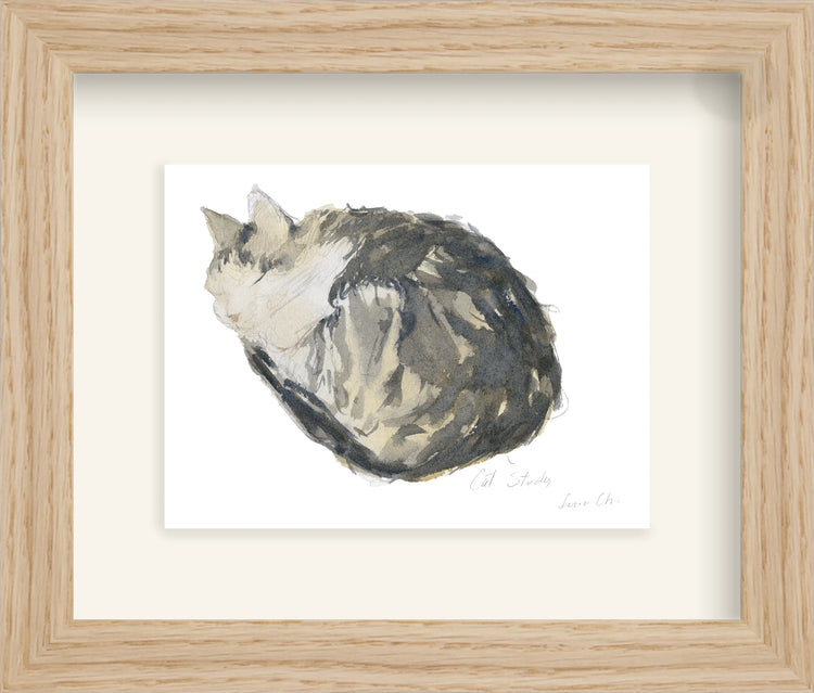 Framed - Matte Oak & Mat / 8.83 x 7.5