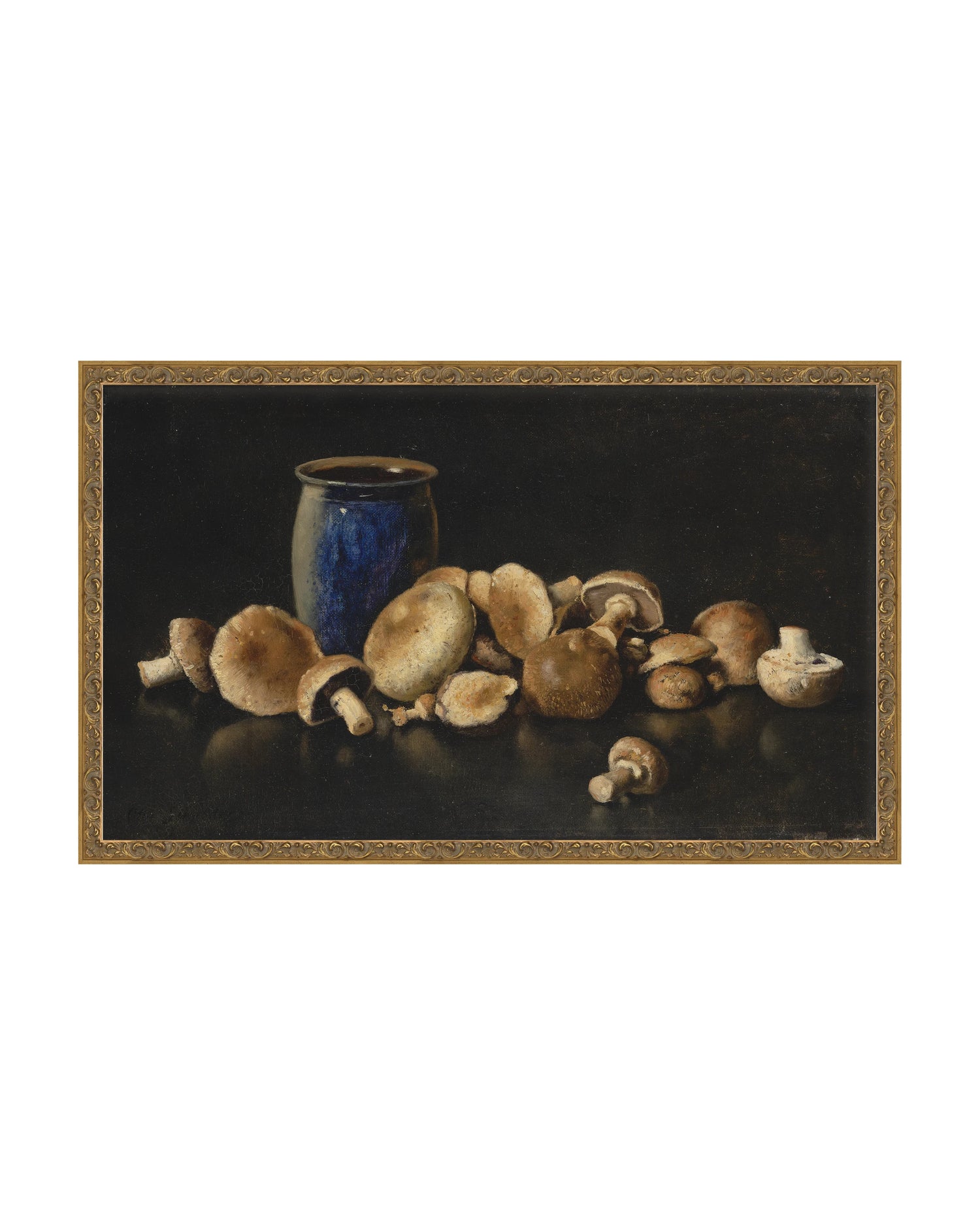 Framed - Baroque Amber - No Mat / 32 x 19.62 / Canvas on Board