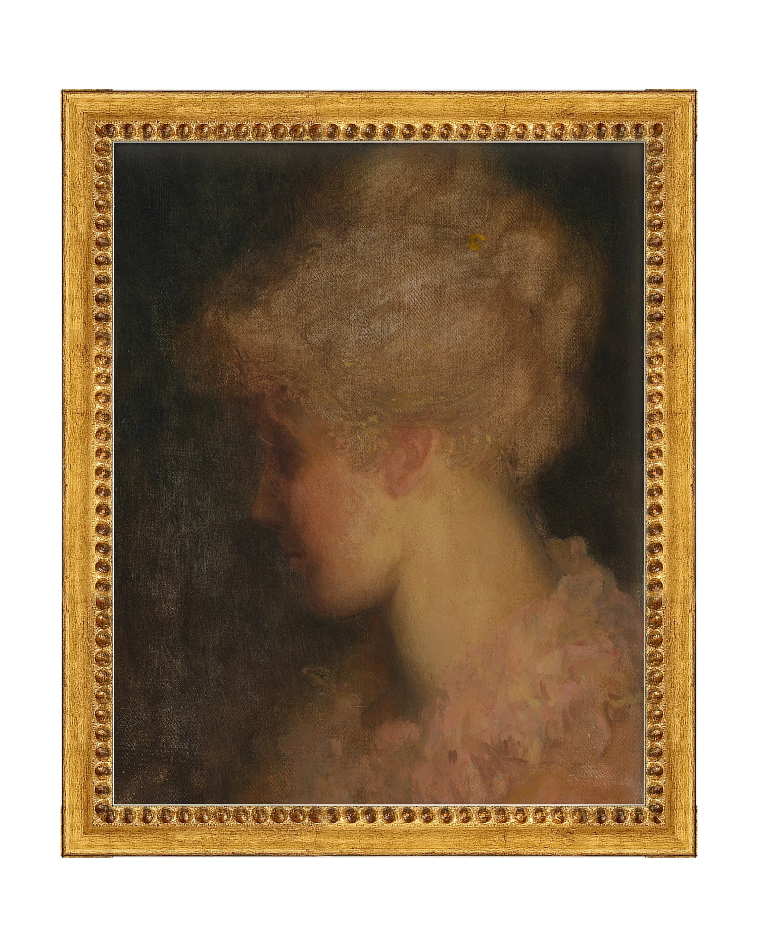 Framed - Beaded Antique Gold - Rag - Classic / 9.5 x 11.5