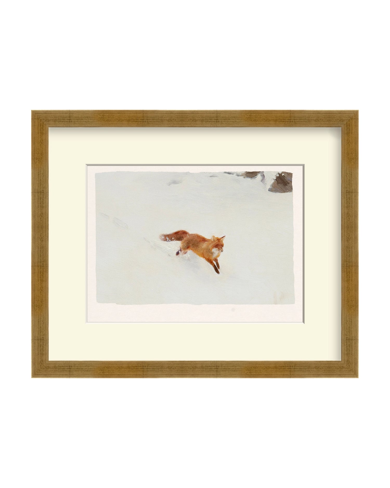 Framed - Vintage Gold - Off-White Mat / 18 x 14.75 / Rag