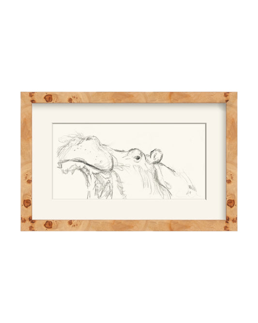 Framed - Natural Burlwood - Rag - Warm White Mat / 16.75 x 10.75