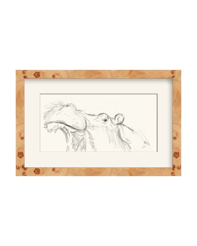 Framed - Natural Burlwood - Rag - Warm White Mat / 16.75 x 10.75