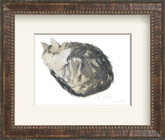 Framed - Aged Tortoise Beaded & Mat / 8.83 x 7.5