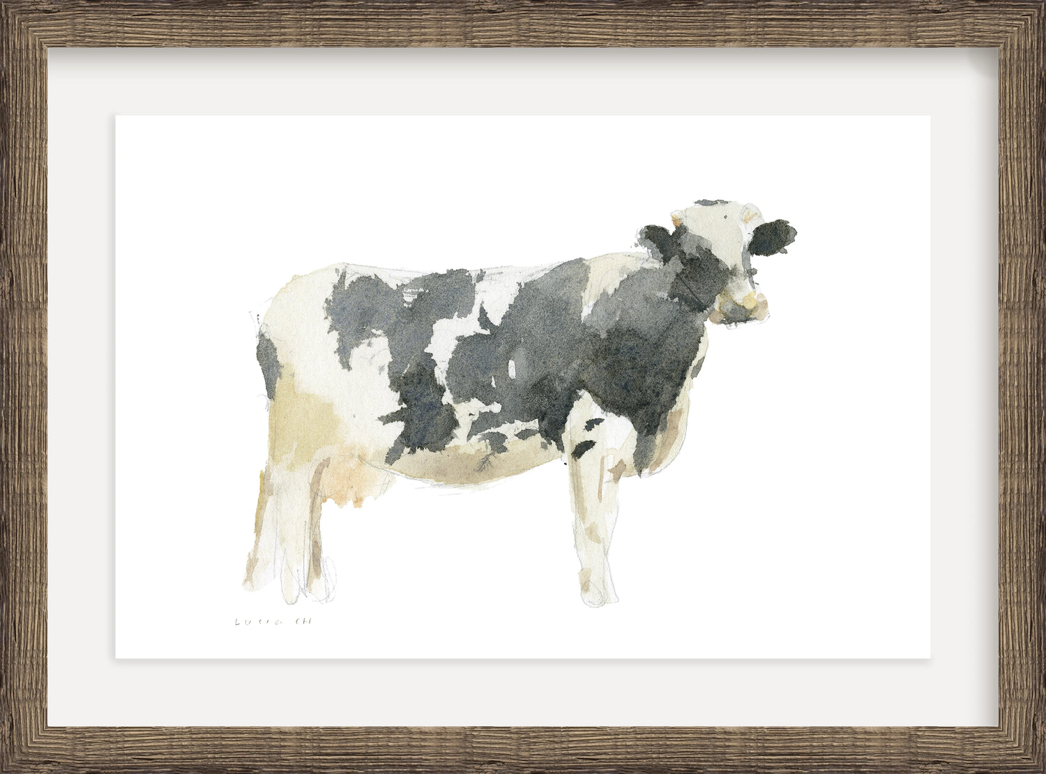 Framed - Driftwood Oak & Mat / 23.25 x 17.25