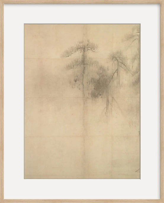 Pine Trees I - Custom Framed Print with Mat