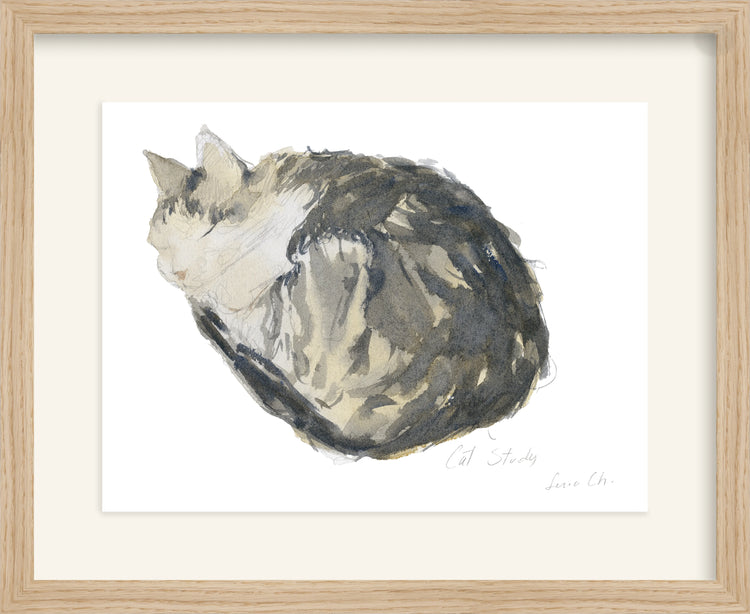 Framed - Matte Oak & Mat / 16.5 x 13.5