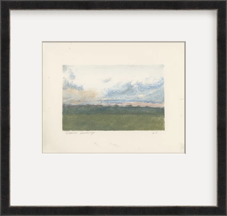 German Landscape - Custom Framed Print with Mat