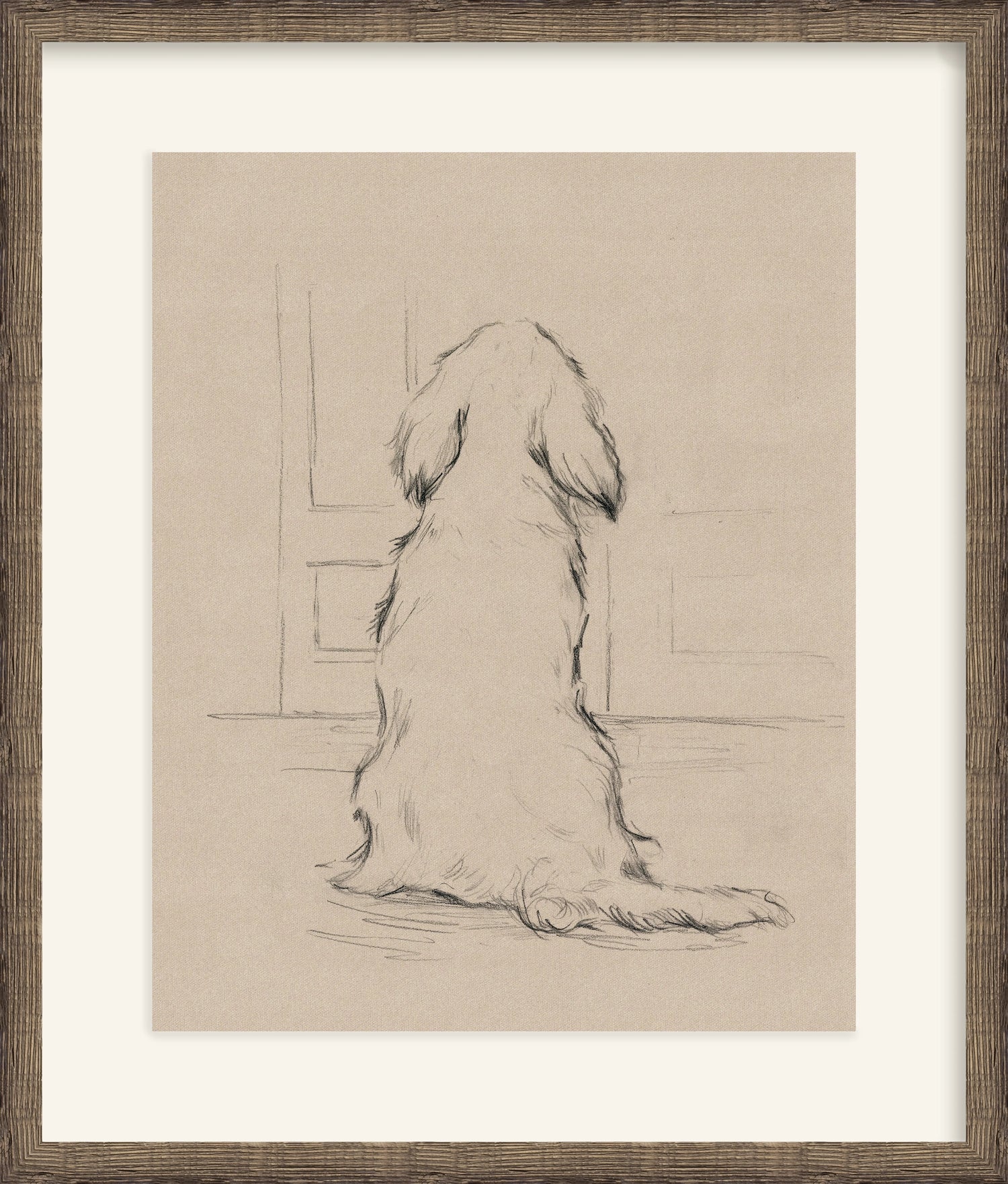 Framed - Driftwood Oak & Mat / 23.25 x 27.25
