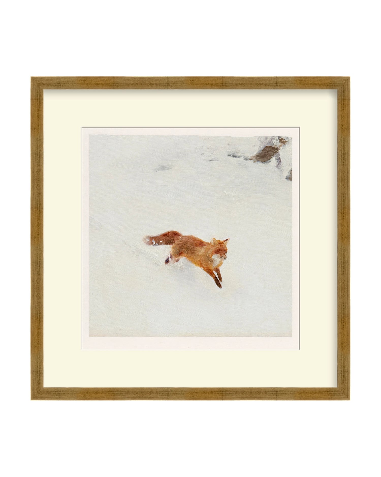 Framed - Vintage Gold - Off-White Mat / 21.75 x 22 / Rag