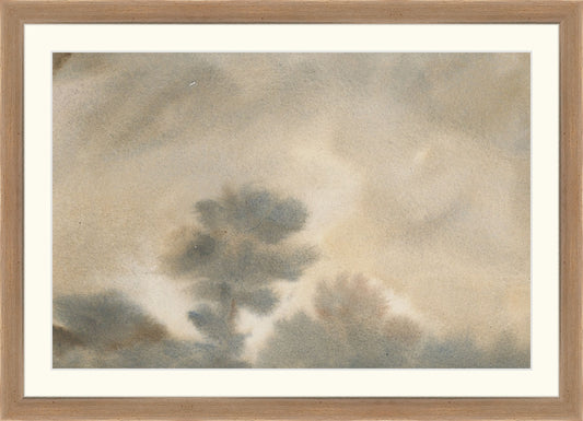 Framed Day of November. Frame: Coffee. Paper: Rag Paper. Art Size: 10x15. Final Size: 13'' X 18''