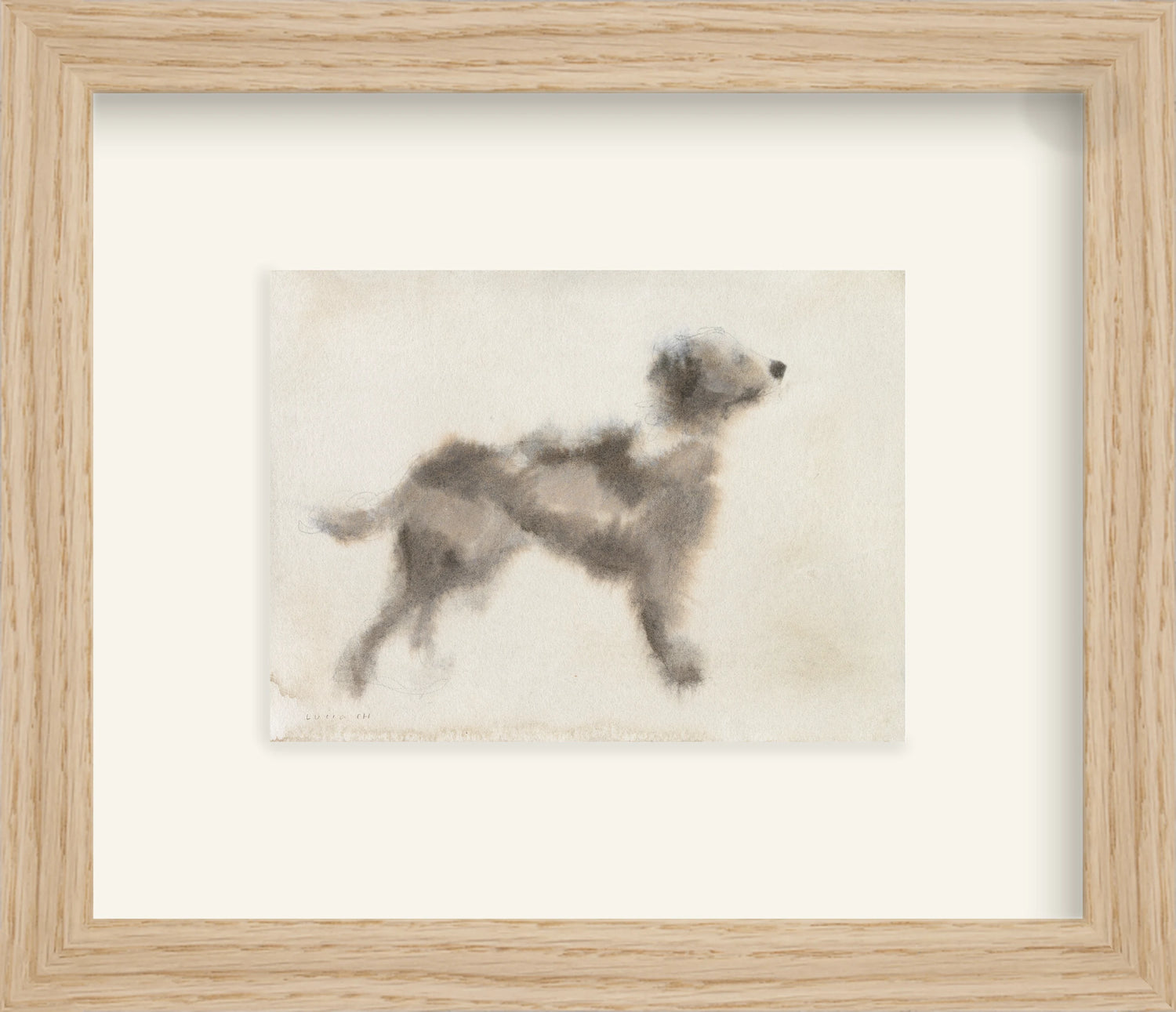 Framed - Matte Oak & Mat / 9.89 x 8.5