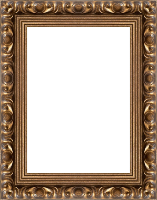 Gold Ornate Frame. Opening Size: 7x5. Final Size: 9'' X 7''