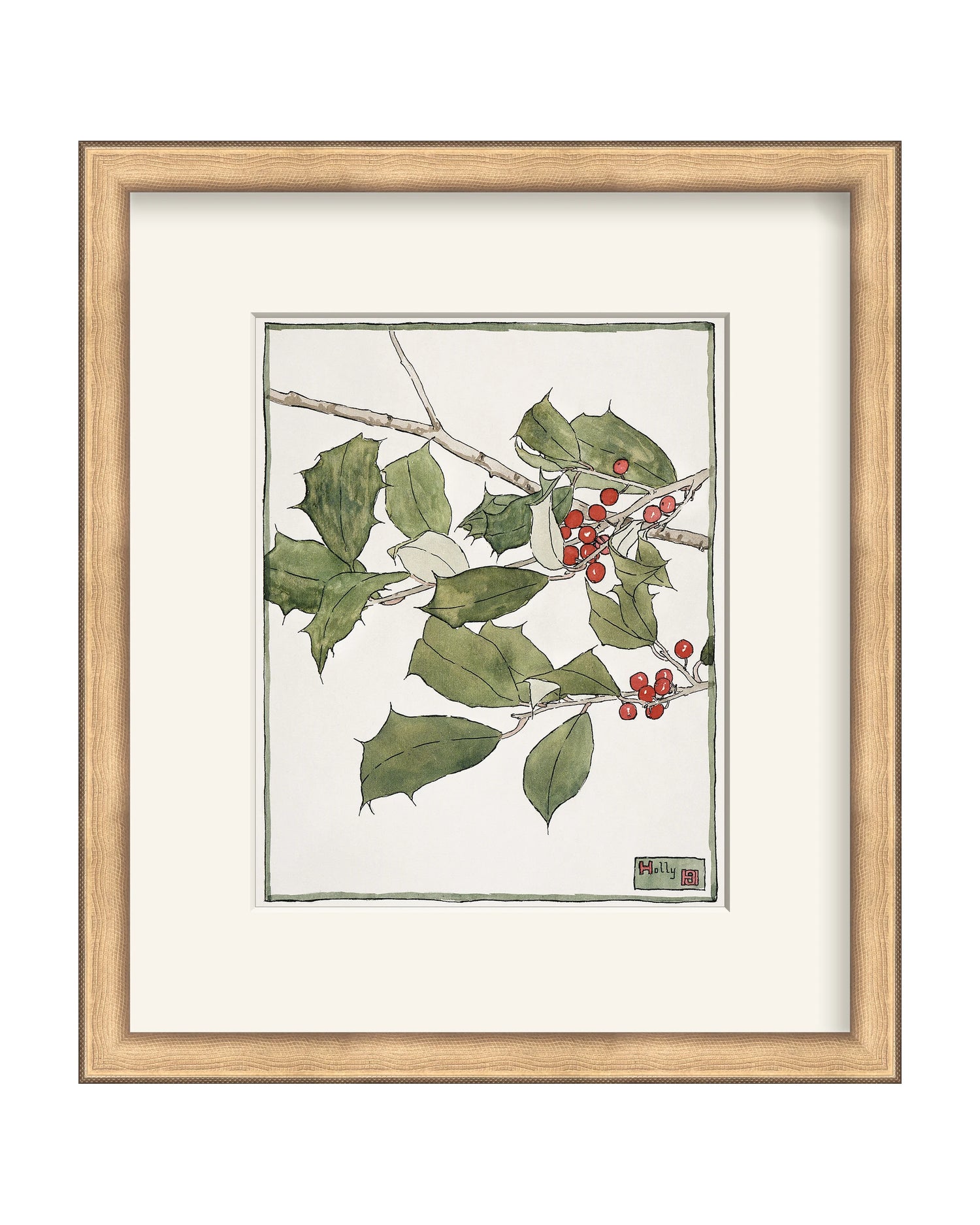 Framed - Timeless Gold - Rag - Warm White Mat / 13.75 x 15.75
