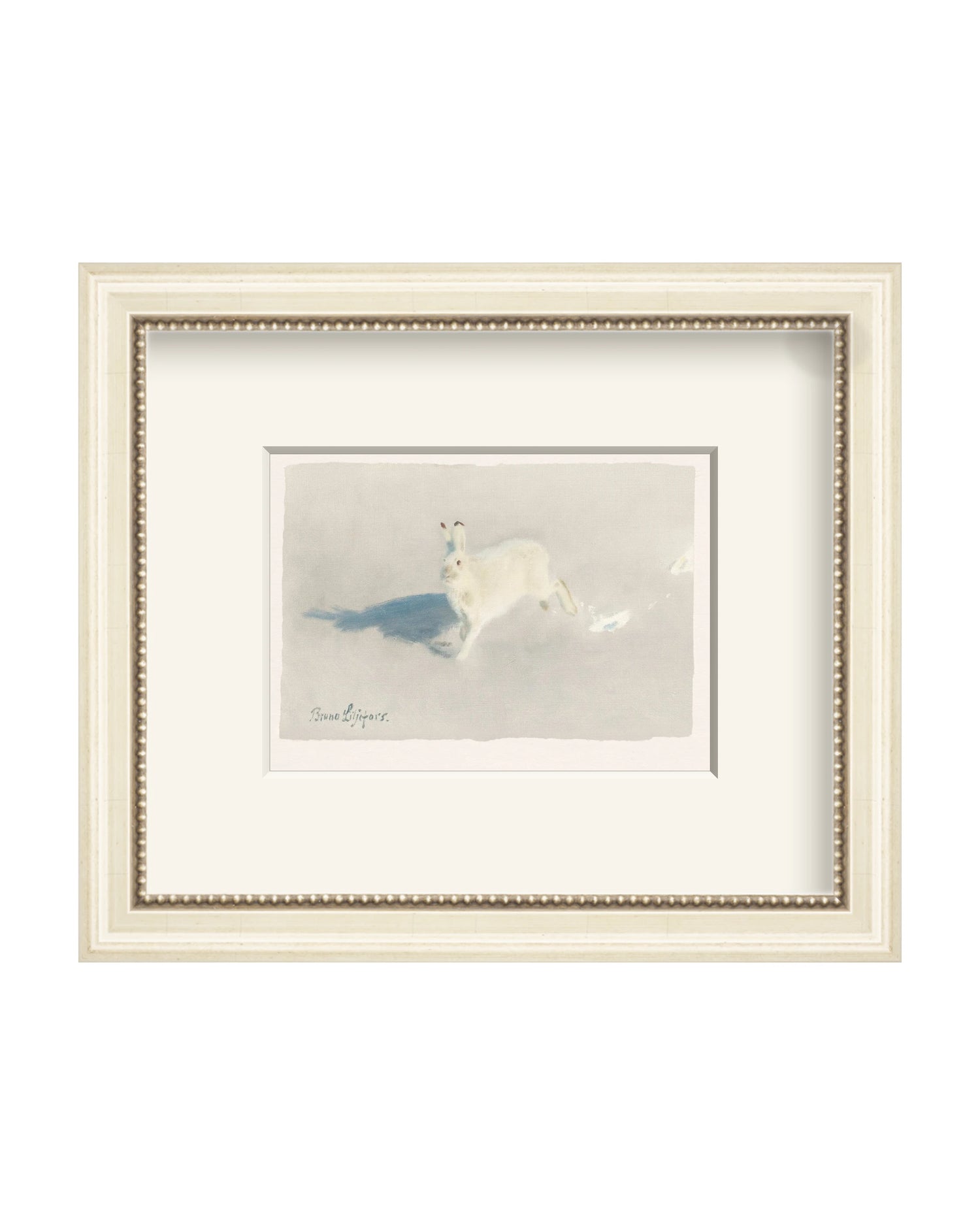 Framed - Antique Ivory - Warm White Mat / 10.75 x 9.13 / Rag