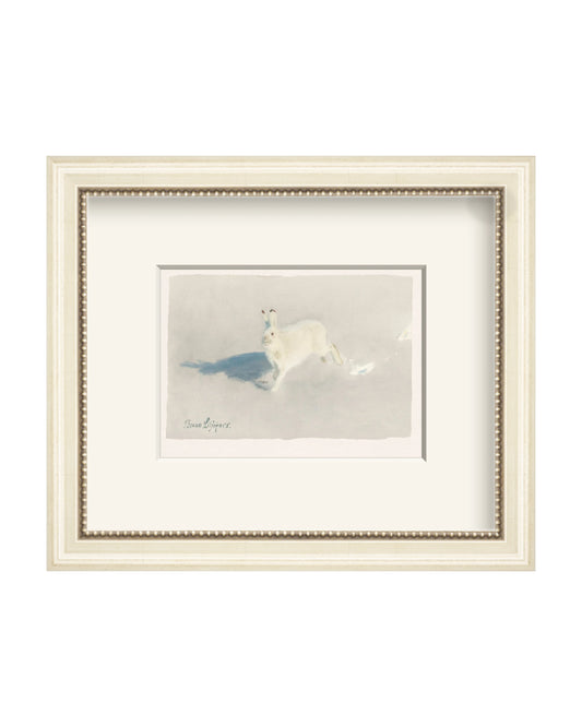 Framed - Antique Ivory - Warm White Mat / 10.75 x 9.13 / Rag