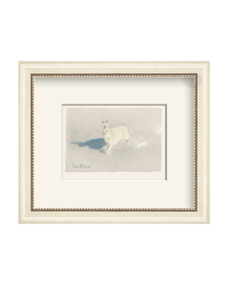 Framed - Antique Ivory - Warm White Mat / 10.75 x 9.13 / Rag