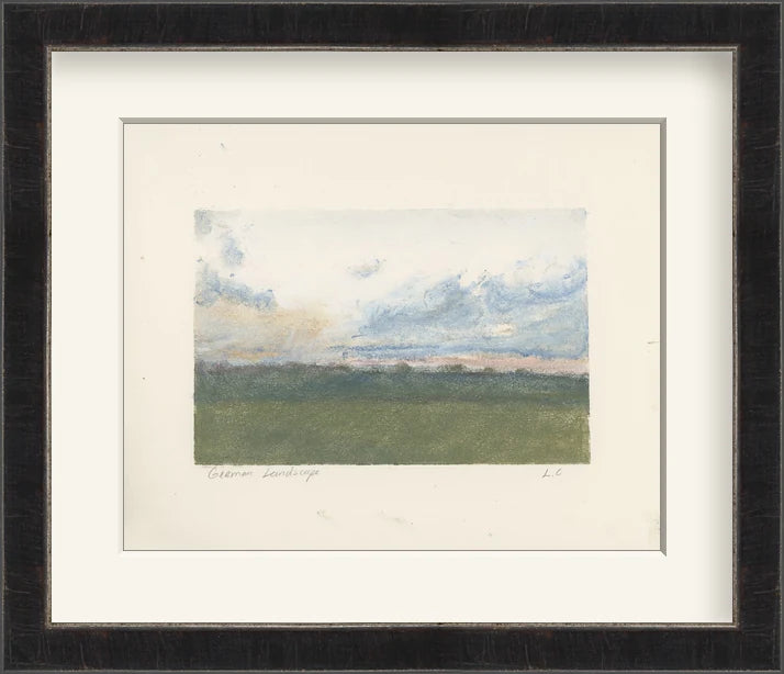 German Landscape - Custom Framed Print with Mat