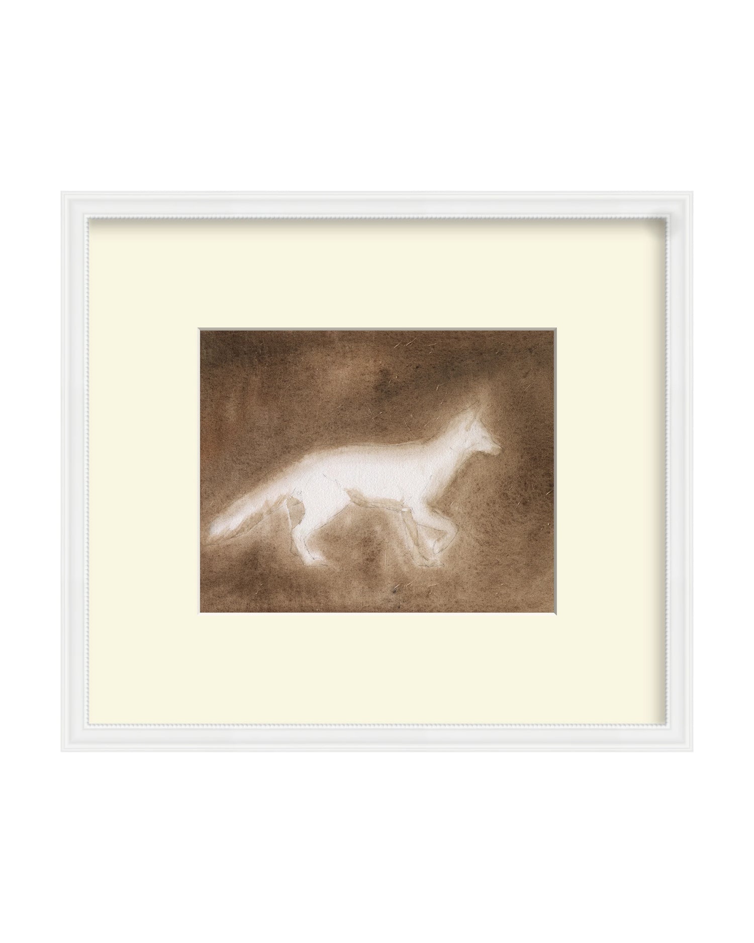 Framed - Alabaster White - Torchon - Off-White Mat / 17.75 x 15.75